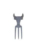 Garfinho tridente de inox para petisco 90x35mm afi-corte azevedo Garfinho tridente de inox para petisco 90x35mm afi-corte azevedo
