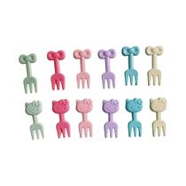Garfinhos De Frutas Mini Para Crianças 12 Peças, Palitos De Sobremesa Em Estilo Cartoon Para Festas Garfinhos De Frutas Mini Para Crianças 12 Peças, Palitos De Sobremesa Em Estilo Cartoon Para Festas