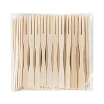 Garfinhos De Madeira Descartáveis Para Frutas 80PCS Pacote Para Sobremesas Bolos Aperitivos