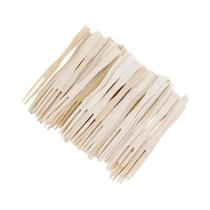 Garfinhos De Madeira Descartáveis Para Frutas 80PCS Pacote Para Sobremesas Bolos Aperitivos