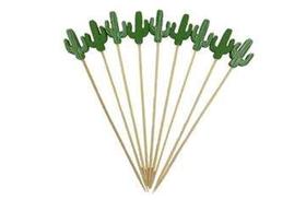 Garfinhos/Palitinhos Infantil Lancheiras - Cacto 12Pçs