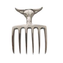 Garfo 6 Dentes Cabeça de touro Para Churrasco Alumínio