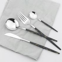 Garfo Colher Faca Conjunto De Talheres Inox 24 peças Slim Garfo Colher Faca Conjunto De Talheres Inox 24 peças Slim