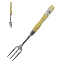 Garfo De Aluminio Injetado Cabo Madeira 28X3,5Cm