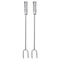 Garfo de Churrasco Aço Inox 45cm Cabo Revestido Kit-178