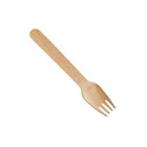 Garfo De Madeira Biodegradável Para Refeição 16Cm 50U