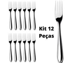 Garfo de Mesa com 12 pçs Aço Inox19x(C) - 123útil