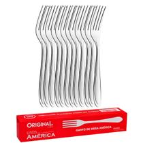 Garfo de Mesa em Aço Inox 24 peças América Original Line Restaurante Lanchonete Bar Padaria Buffet