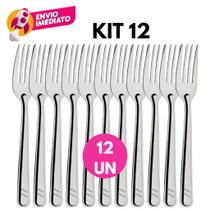 Garfo de Mesa Em Inox Conjunto Jogo Talher Mesa Jantar Refeição Dia a Dia Bar Restaurante Lanchonete Garfo de Mesa Em Inox Conjunto Jogo Talher Mesa Jantar Refeição Dia a Dia Bar Restaurante Lanchonete