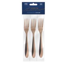 Garfo de Mesa Lovers Cobre 3 Peças Gourmet Mix Garfo de Mesa Lovers Cobre 3 Peças Gourmet Mix