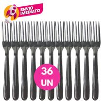 Garfo De Sobremesa Aço Inox Premium Conjunto Talher Resistente Multiuso Jogo