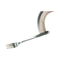 Garfo De Sobremesa De Aço Inoxidável Com Seis Dentes, Cabo Curto, Portátil, Para Bolo E Frutas,