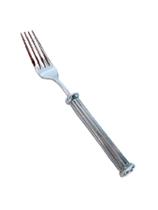 Garfo de sobremesa de inox com cabo de estanho modelo Dórica (GS07)