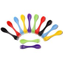 Garfo de viagem Sporks Arroyner Tritan 3 em 1 de plástico, 30 unidades