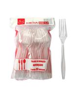 Garfo Descartável Cristal Mexa Bem Caixa com 20 Pacotes de 50 unidades cada