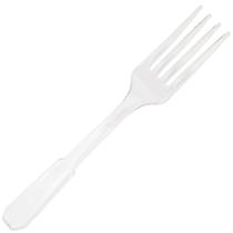 Garfo Descartável Fast Food Cristal Manufatura 50 Unidades