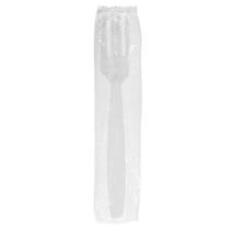 Garfo descartável Karat U3520W 7 polegadas 18 cm, pacote com 1000 unidades, branco