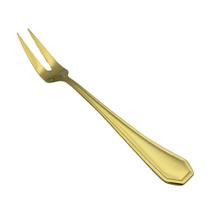 Garfo Dourado Para Churrasco Carne Peixe Victoria Fineza