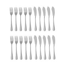 Garfo e Faca Talheres para Peixe Aço Inox Prata 10pares Garfo e Faca Talheres para Peixe Aço Inox Prata 10pares