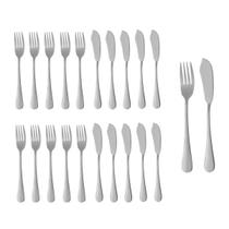 Garfo e Faca Talheres para Peixe Aço Inox Prata 50pares Garfo e Faca Talheres para Peixe Aço Inox Prata 50pares