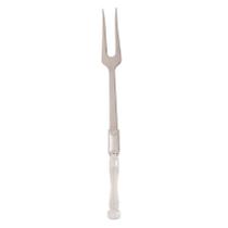 Garfo/Espeto para Churrasco de Aço Inox com Cabo de Plástico Bambu 25,5cm