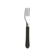 Garfo inox mesa leme preto tramontina