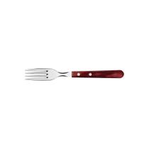 Garfo Jumbo Tramontina Com Lâmina Em Aço Inox E Cabo Em Madeira Polywood Vermelho Tramontina