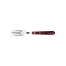 Garfo Jumbo Tramontina com Lamina em Aço Inox e Cabo em Madeira Polywood Vermelho
