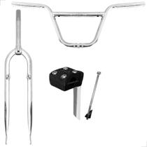 Garfo Mtb Para Bicicleta Aro 26 Standard + Guidão Cross + Mesa Suporte - DNZ