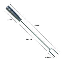 Garfo para churrasco 49cm com cabo aluminio - Riomar Equipesca