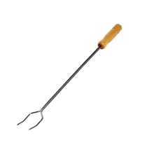 Garfo Para Churrasco Com Cabo De Madeira 45 Cm