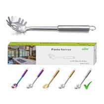 Garfo para macarrão Berglander em aço inoxidável resistente ao calor, prata