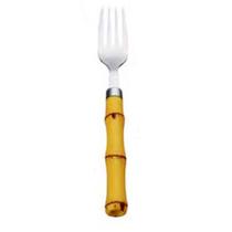 Garfo para sobremesa com cabo de plástico bambú - 1un Garfo para sobremesa com cabo de plástico bambú - 1un