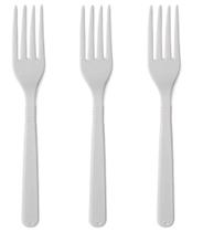 Garfo Plástico Descartável Branco Reforçado Alta Resistência Pacote c/500 Garfo Plástico Descartável Branco Reforçado Alta Resistência Pacote c/500