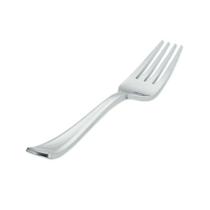 Garfo Refeição Descartável Premium Tipo Inox 10 Unidades - Silver plastico Garfo Refeição Descartável Premium Tipo Inox 10 Unidades - Silver plastico