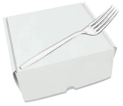 Garfo Reforçado Refeição Cristal Strawplast (1Cx) C/500 Garfo Reforçado Refeição Cristal Strawplast (1Cx) C/500