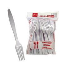 Garfo Reforçado Refeição Mexa Bem 50 Unidades