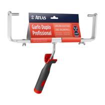 Garfo Suporte Duplo Profissional Para Rolos de Tinta - Atlas