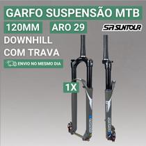 Garfo Suspensão Bike MTB Sr Suntour Axon34 Werx EQ Boost 120MM Com Trava