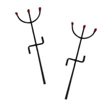 Garfo tridente de pombo gira preto 20cm