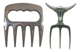 Garfo Tridente + Garra De Urso Alumínio Churrasco Gourmet Garfo Tridente + Garra De Urso Alumínio Churrasco Gourmet