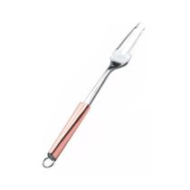 Garfo Trinchante De Churrasco Carne Inox Cabo Rose Genova Kehome