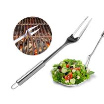 Garfo Trinchante Inox Grande para Carne Churrasco Salada