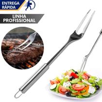Garfo Trinchante Inox Grande para Carne Churrasco Salada