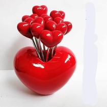 Garfos 1 base 10pcs garfos de frutas porta-palito para lanches mini estrela coração bolo sobremesa decoração garfos