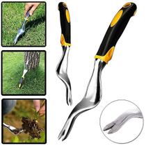 Garfos de jardinagem manual removedor de ervas daninhas removedor de ervas daninhas extrator ferramentas garfo gramado ferramenta de jardim