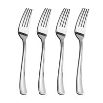 Garfos de plástico Goodluck, pacote 300, prateados, pesados, sem BPA