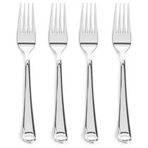 Garfos de plástico Prestee 300 Heavy-Duty Silver Descartáveis x7 Garfos de plástico Prestee 300 Heavy-Duty Silver Descartáveis x7