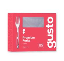 Garfos descartáveis GUSTO Premium Heavyweight 200 unidades Garfos descartáveis GUSTO Premium Heavyweight 200 unidades