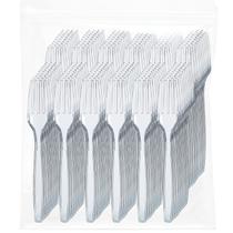 Garfos descartáveis Prestee 500 Clear Plastic Heavyweight Garfos descartáveis Prestee 500 Clear Plastic Heavyweight